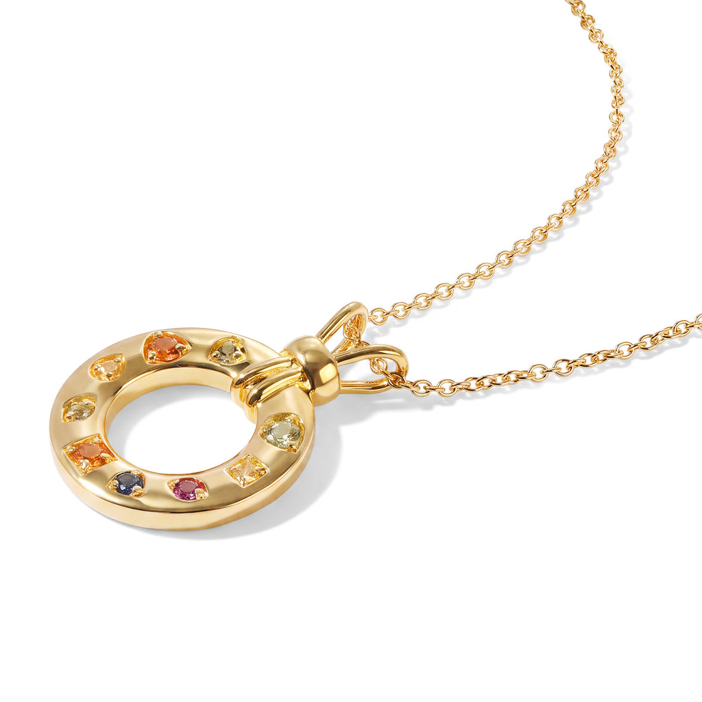 EVER TRUE Mehrfarbig Saphir Schmuckset ca. 50 cm ca. 0.66 ct