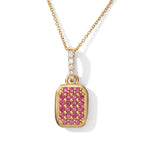 D'Joy Padparadscha Saphir, Weißer Zirkon Schmuckset ca. 50 cm 925 Silber 750 Gelbgold vermeil  (BT) ca. 0.58 ct
