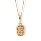 D'Joy Padparadscha Saphir, Weißer Zirkon Schmuckset ca. 50 cm 925 Silber 750 Gelbgold vermeil  (BT) ca. 0.58 ct