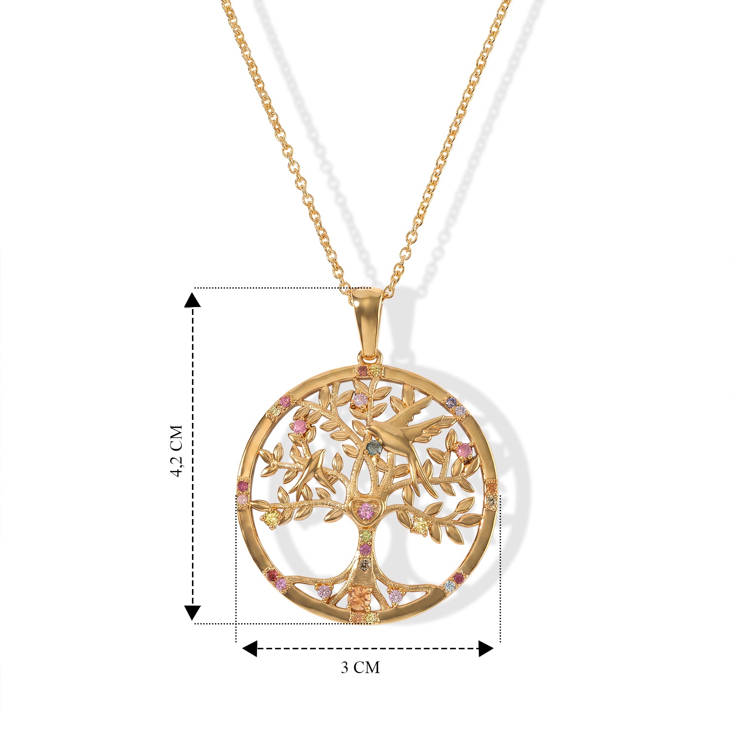 EVER TRUE Mehrfarbig Saphir Schmuckset ca. 50 cm ca. 0,80 ct.