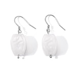 D'Joy 307 ct. natürliches weiße Jade Schmuckset, 925 Silber rhodiniert