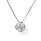 D'Joy GRA zertifiziert Moissanit Schmuckset ca. 50 cm 925 Silber Rhodiniert ca. 1.00 ct