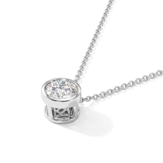D'Joy Moissanit Schmuckset ca. 50 cm 925 Silber Rhodiniert ca. 1.00 ct