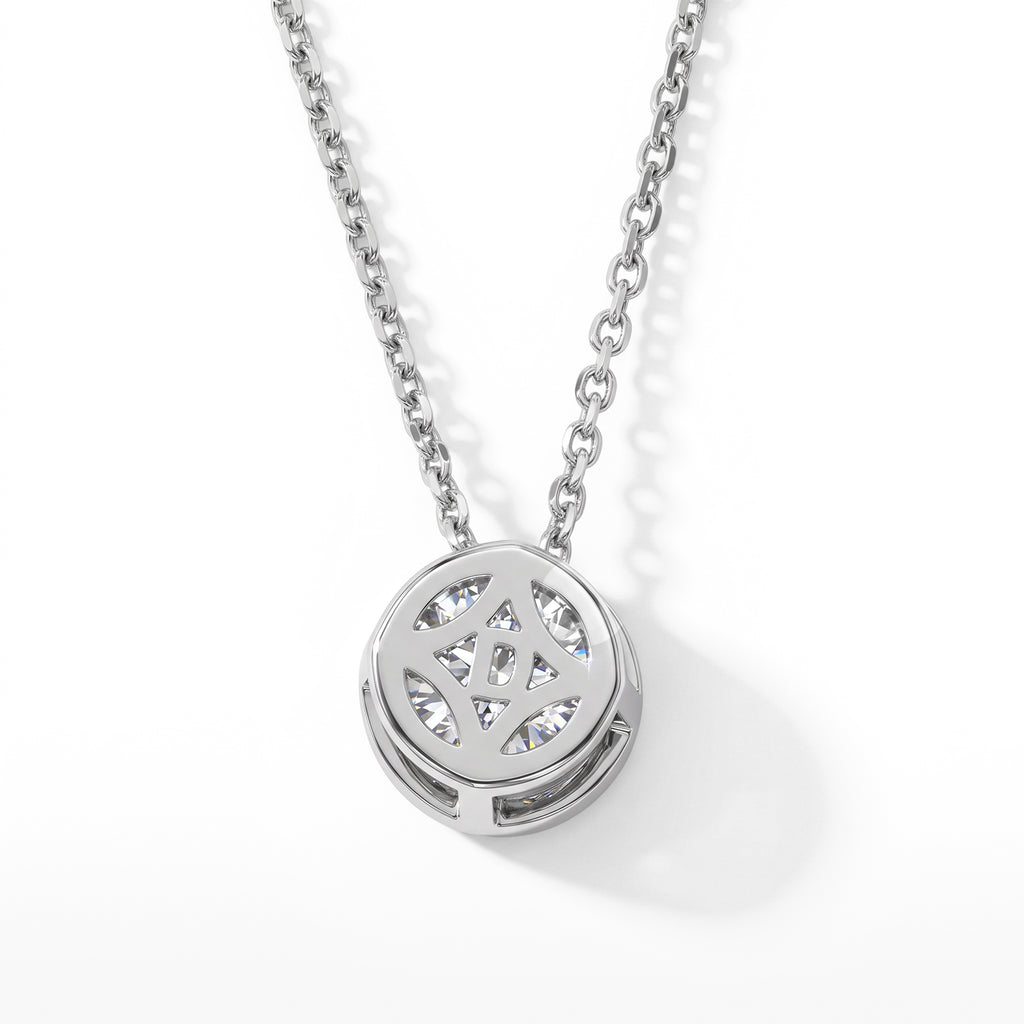 D'Joy GRA zertifiziert Moissanit Schmuckset ca. 50 cm 925 Silber Rhodiniert ca. 1.00 ct