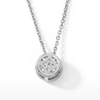 D'Joy GRA zertifiziert Moissanit Schmuckset ca. 50 cm 925 Silber Rhodiniert ca. 1.00 ct