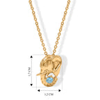 EVER TRUE Blauer Apatit Schmuckset ca. 50 cm ca. 0,17 ct.
