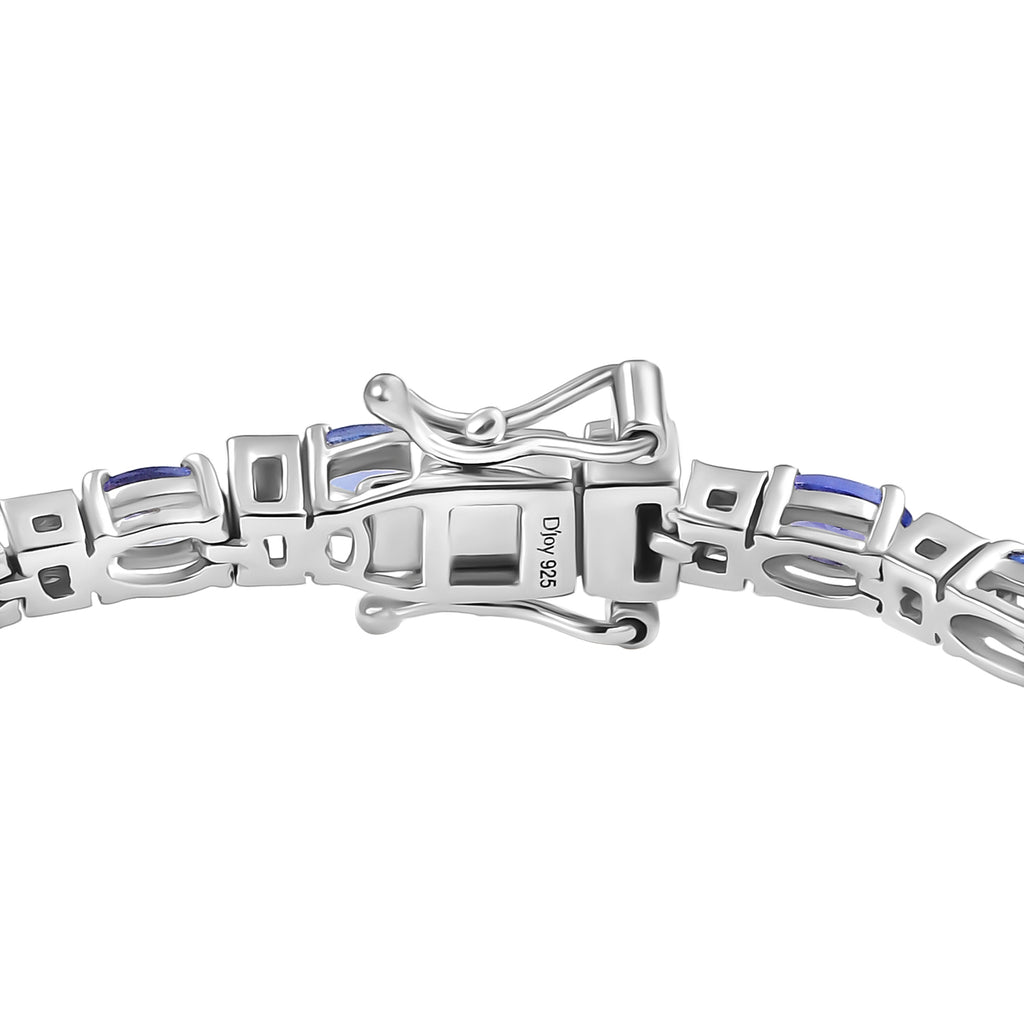 D'Joy Tansanit und Moissanit 19cm Armband und Ohrringe