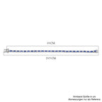 D'Joy Tansanit und Moissanit 19cm Armband und Ohrringe