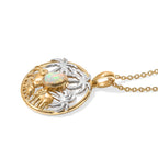 EVER TRUE AAA Natürlicher, äthiopischer Welo Opal Anhänger mit Kette, ca. 50 cm Reine Bronze Platiniert und vergoldet und Edelstahl Platiniert ca. 0.54 ct