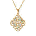 EVER TRUE AA Natürlicher, äthiopischer Welo Opal Anhänger mit Kette, (9-14 Werktage Lieferzeit) ca. 50 cm ca. 0.80 ct