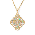 EVER TRUE AA Natürlicher, äthiopischer Welo Opal Anhänger mit Kette, (9-14 Werktage Lieferzeit) ca. 50 cm ca. 0.80 ct