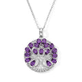 EVER TRUE Afrikanischer Amethyst Schmuckset ca. 50 cm ca. 3,20 ct.