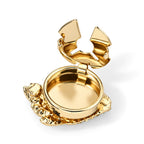 Mehrfarbiger Kristall Schmuckset Legierung Goldton