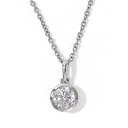D'Joy Moissanit Schmuckset ca. 50 cm 925 Silber Platiniert und Edelstahl Platiniert ca. 1,28 ct.