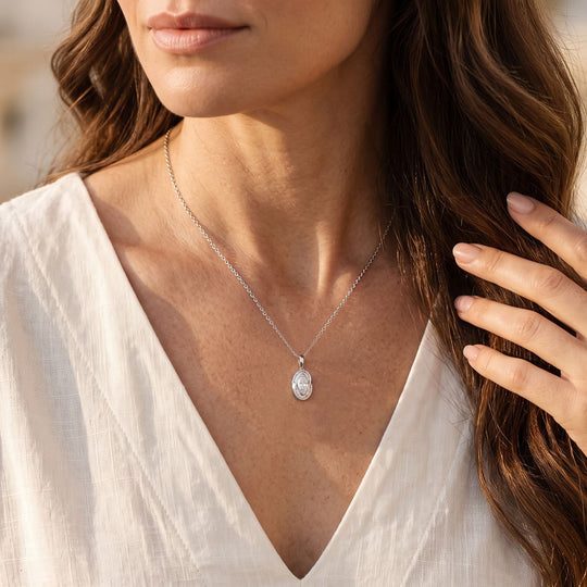 LUXURIANT DIAMOND - Lab Grown  Diamant SGL Zertifiziert SI Schmuckset  ca. 45 cm 925 Silber 750 Gelbgold vermeil ca. 1,50 ct.