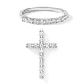 Lab Grown Diamant SI Schmuckset 925 Silber Rhodiniert (Größe 16) ca. 0,50 ct.