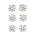 D'Joy Moissanit Schmuckset 925 Silber 750 Rosévergoldet, 925 Silber 750 Vergoldet, 925 Silber Rhodiniert ca. 3,00 ct.