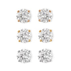D'Joy Moissanit Schmuckset 925 Silber 750 Rosévergoldet, 925 Silber 750 Vergoldet, 925 Silber Rhodiniert ca. 3,00 ct.