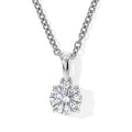 Moissanit Schmuckset ca. 50 cm 925 Silber Platiniert und Edelstahl Platiniert ca. 1,00 ct.