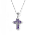 EVER TRUE Tansanit Swarovski Kristall Schmuckset ca. 50 cm