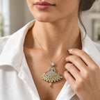 D'Joy AAA Natürlicher, äthiopischer Welo Opal Anhänger mit Kette,  (9-14 Werktage Lieferzeit) ca. 50 cm 925 Silber 750 Gelbgold vermeil ca. 5.13 ct