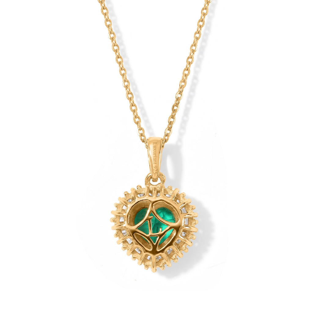 LUXURIANT DIAMOND - 925 Silber 750 Gelbgold vermeil Schmuckset ca. 50 cm ca.