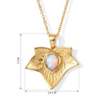 EVER TRUE AAA Natürlicher, äthiopischer Welo Opal Anhänger mit Kette,  (9-14 Werktage Lieferzeit) ca. 50 cm ca. 1.05 ct
