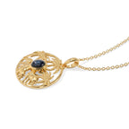 EVER TRUE Diffundierter Stern blauer Saphir Anhänger mit Kette, ca. 50 cm ca. 1.57 ct