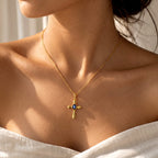 EVER TRUE Diffundierter Stern blauer Saphir Anhänger mit Kette, ca. 50 cm ca. 1.91 ct