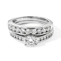 LUXURIANT DIAMOND - Lab Grown Diamant SI-GH Schmuckset 925 Silber Rhodiniert (Größe 17) ca. 1,57 ct.