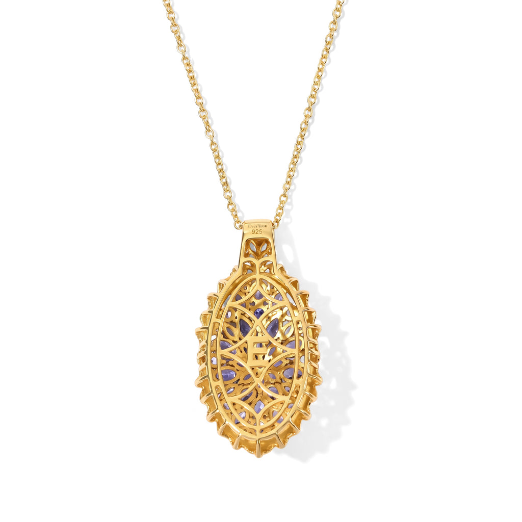 EVER TRUE Tansanit Schmuckset ca. 50 cm ca. 4,48 ct.