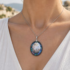EVER TRUE Kamee, Abalone Muschel Schmuckset ca. 50 cm ca. 0,02 ct.