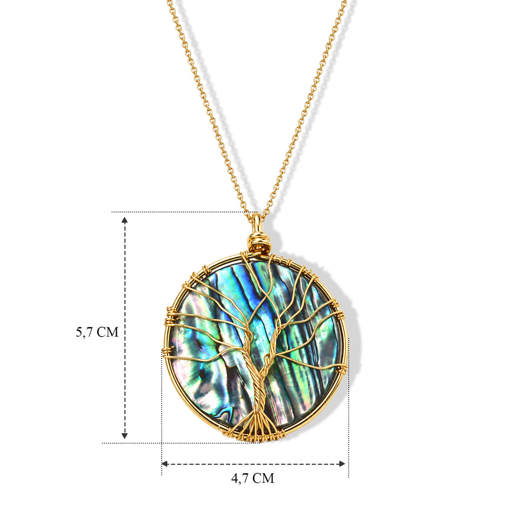 EVER TRUE Abalone Muschel Schmuckset ca. 50 cm ca. 0,01 ct.