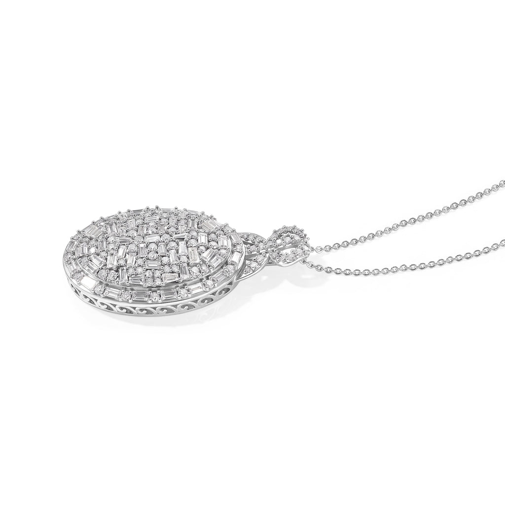 D'Joy Moissanit Schmuckset ca. 50 cm 925 Silber Rhodiniert ca. 4,95 ct.