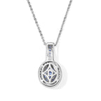 D'Joy Tansanit Schmuckset  ca. 50 cm 925 Silber Rhodiniert ca. 0,51 ct.