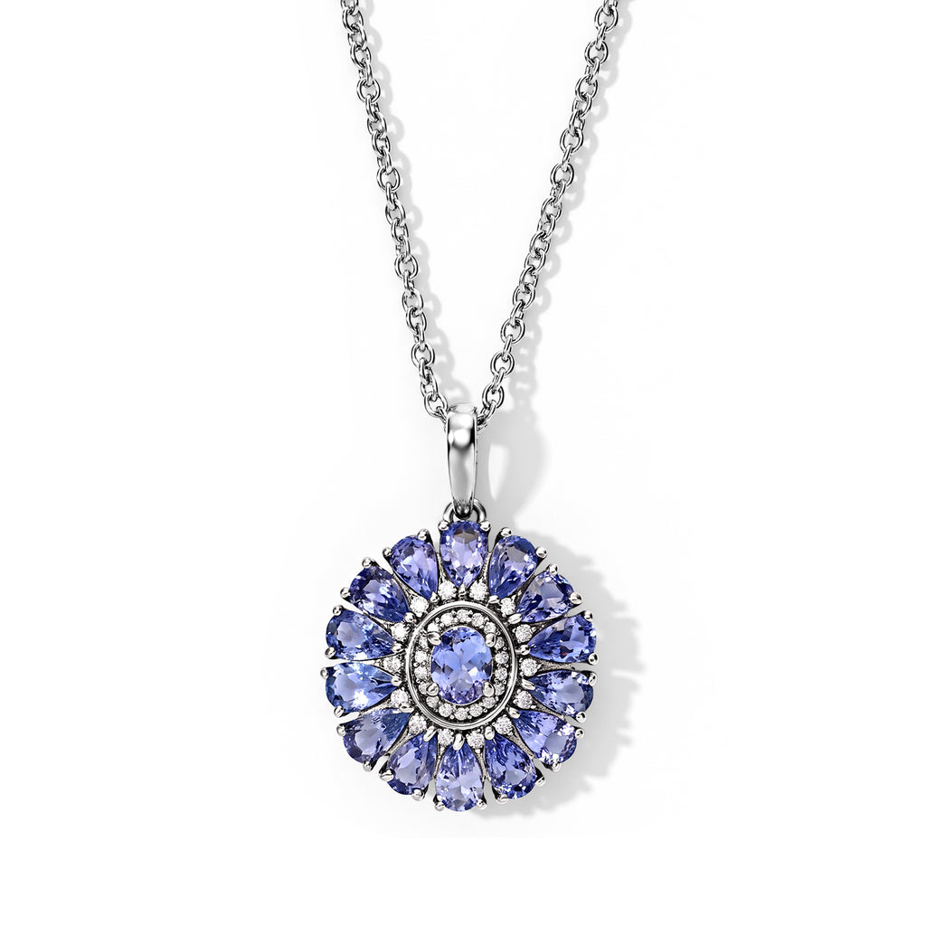 EVER TRUE Tansanit Schmuckset (10-15 Werktage Lieferzeit) ca. 50 cm ca. 4,11 ct.