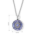 EVER TRUE Tansanit Schmuckset (10-15 Werktage Lieferzeit) ca. 50 cm ca. 4,11 ct.