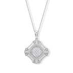 LUXURIANT DIAMOND - Lab Grown Diamant SI-GH Schmuckset ca. 45 cm 925 Silber Rhodiniert ca. 0,98 ct.
