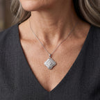 LUXURIANT DIAMOND - Lab Grown Diamant SI-GH Schmuckset ca. 45 cm 925 Silber Rhodiniert ca. 0,98 ct.
