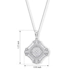 LUXURIANT DIAMOND - Lab Grown Diamant SI-GH Schmuckset ca. 45 cm 925 Silber Rhodiniert ca. 0,98 ct.