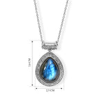EVER TRUE AAA Labradorit Schmuckset ca. 50 cm ca. 16,07 ct.