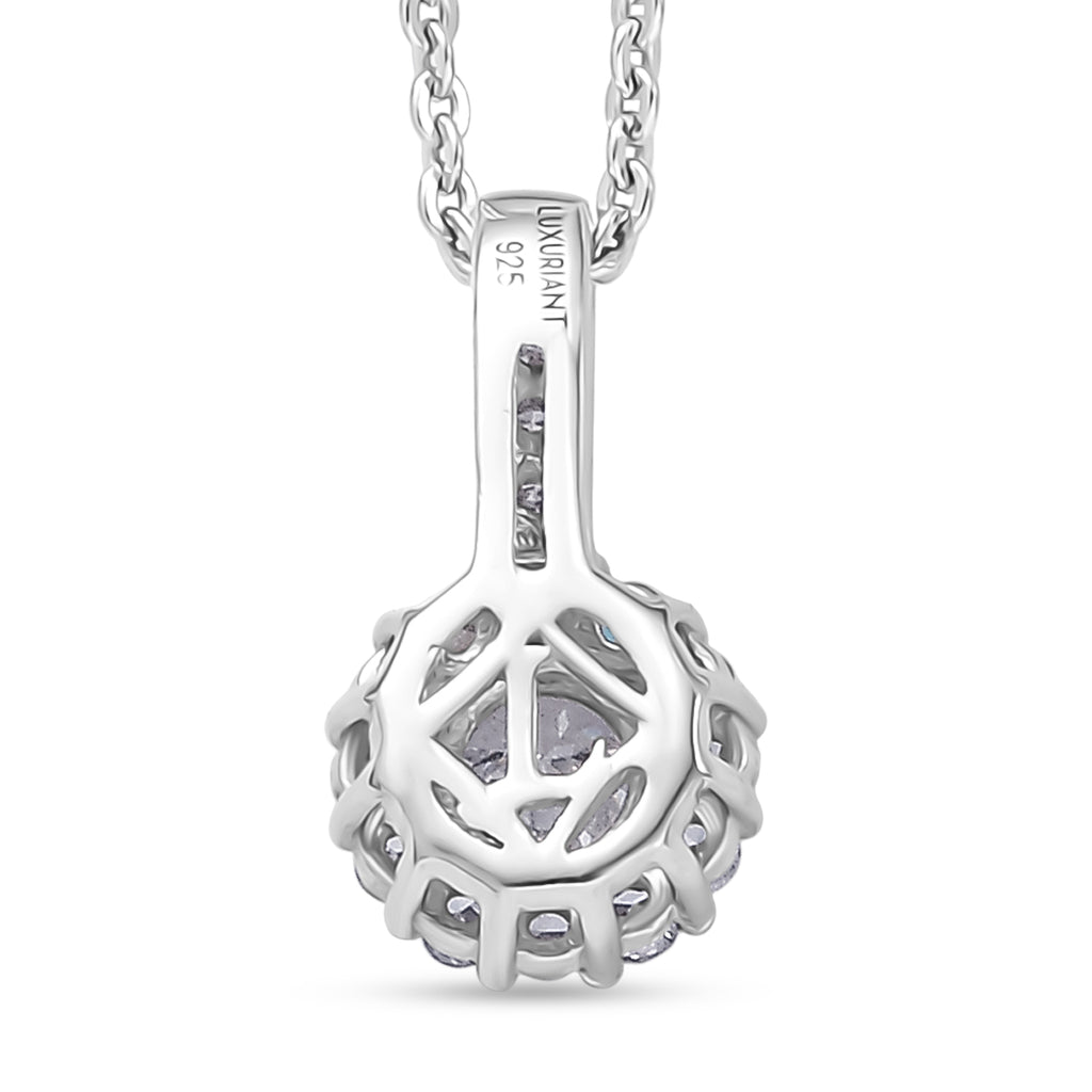 LUXURIANT 2er-Set SI-GH Labor Diamant Anhänger mit 50cm Kette