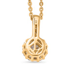 LUXURIANT 2er-Set SI-GH Labor Diamant Anhänger mit 50cm Kette