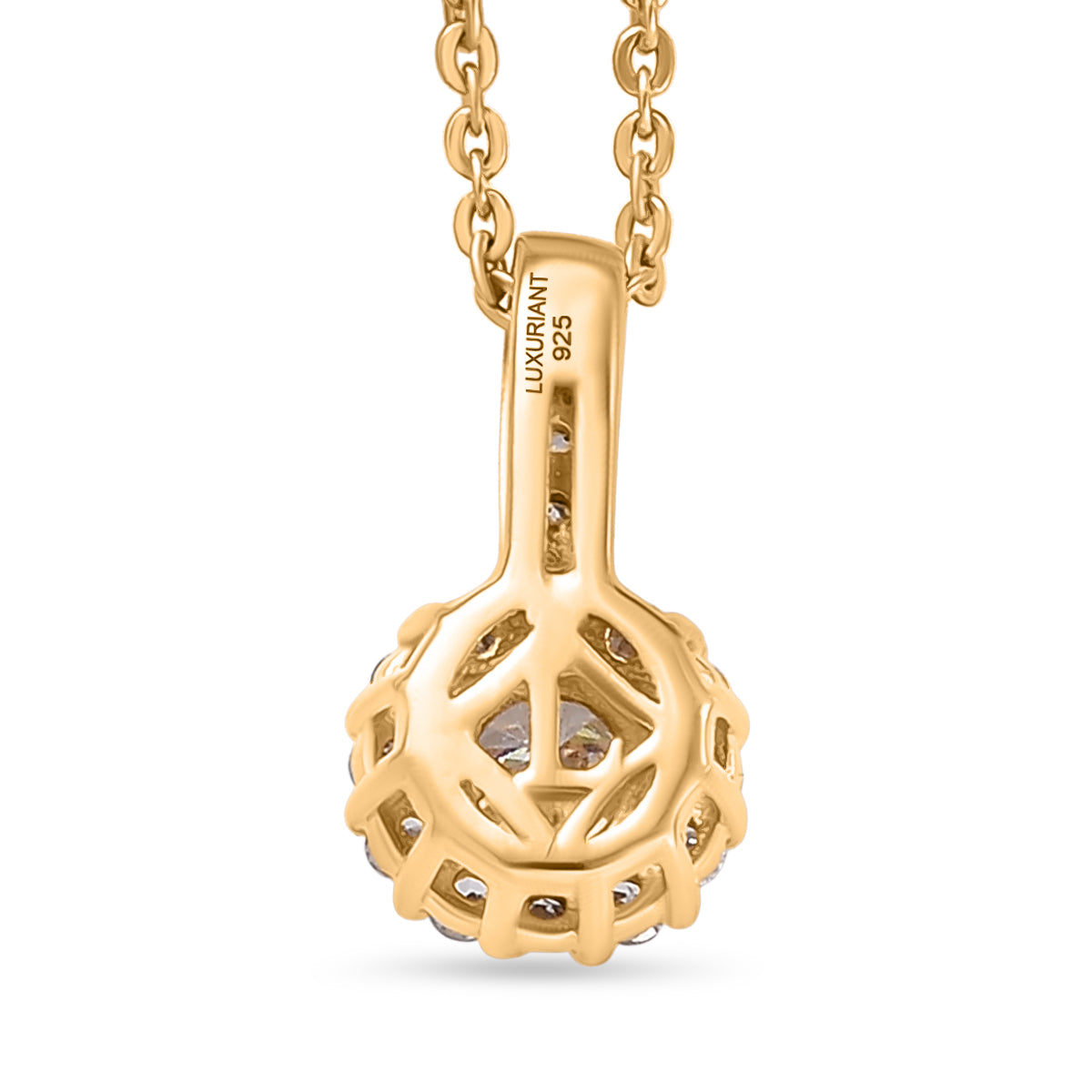 LUXURIANT 2er-Set SI-GH Labor Diamant Anhänger mit 50cm Kette
