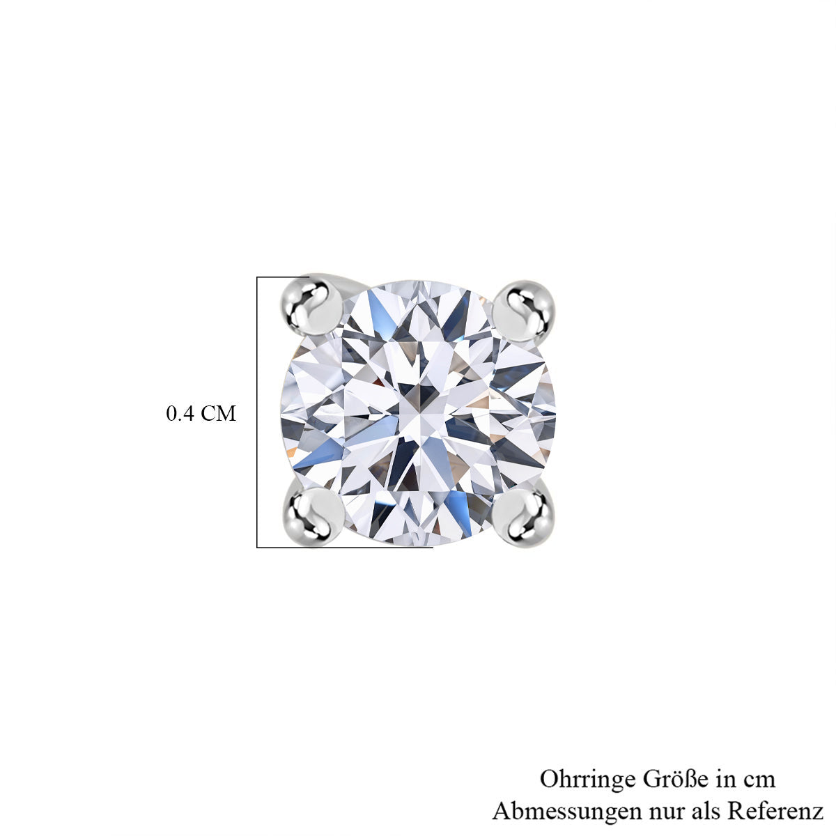 Luxuriant Diamond Duo: Labor Diamant Ring & Ohrringe in rhodiniertem Silber