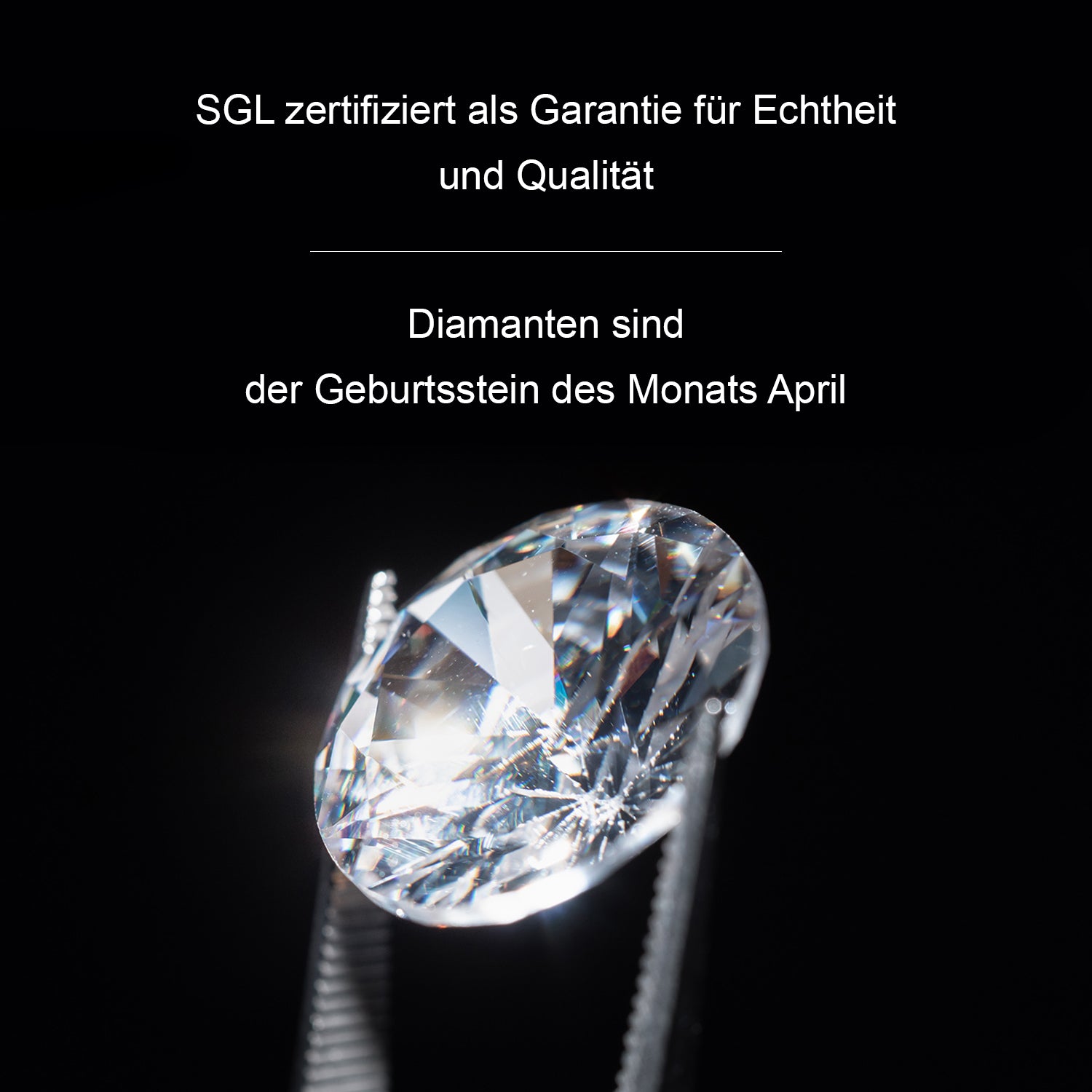 Luxuriant Diamond Duo: Labor Diamant Ring & Ohrringe in rhodiniertem Silber