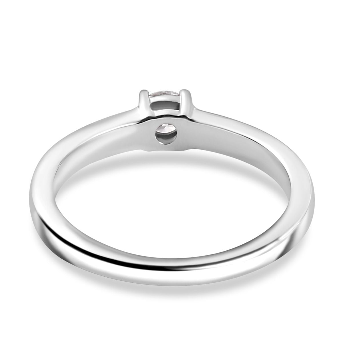 Luxuriant Diamond Duo: Labor Diamant Ring & Ohrringe in rhodiniertem Silber