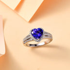Premium-Duo: RHAPSODY AAAA Tansanit und VS Diamant Schmuckset