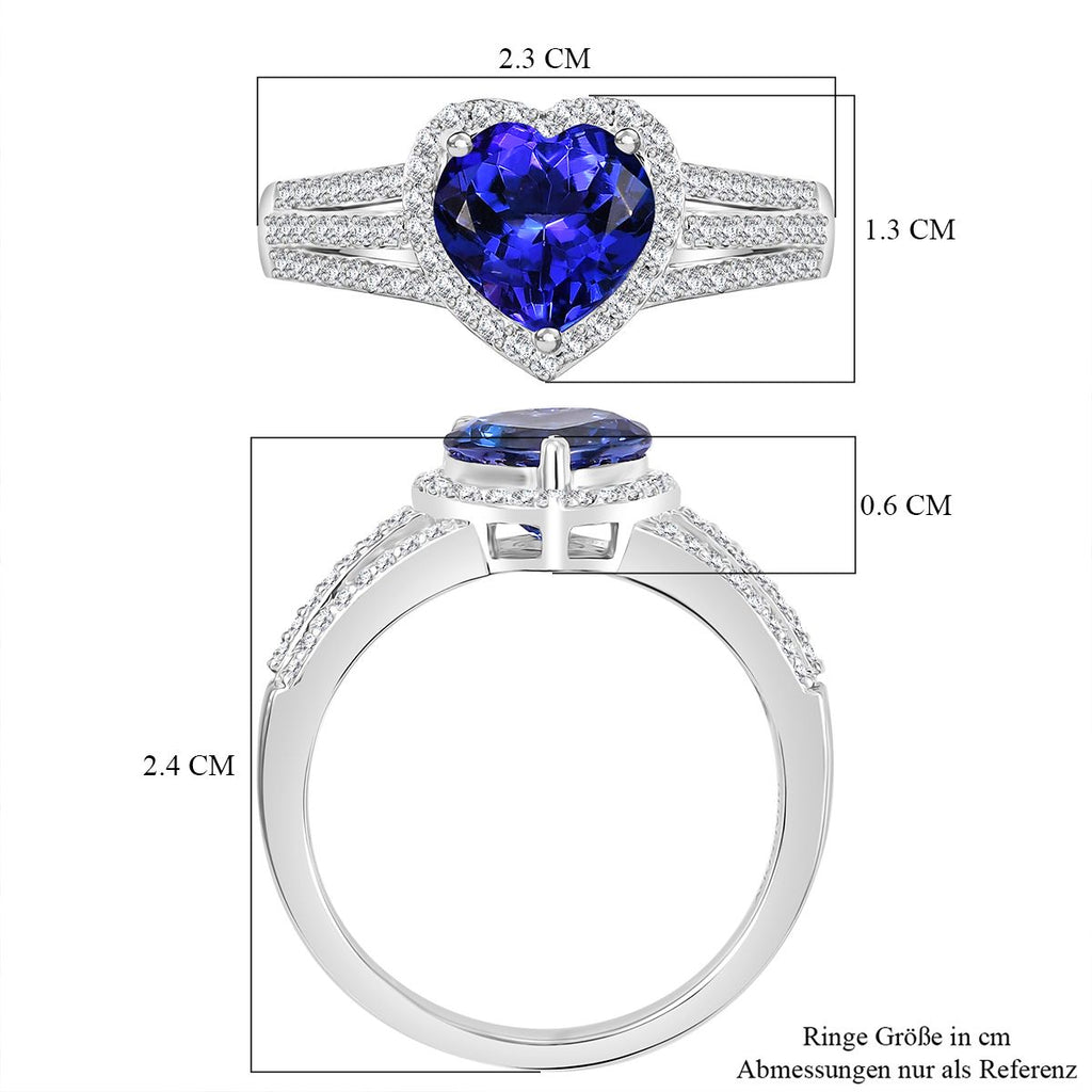 Premium-Duo: RHAPSODY AAAA Tansanit und VS Diamant Schmuckset