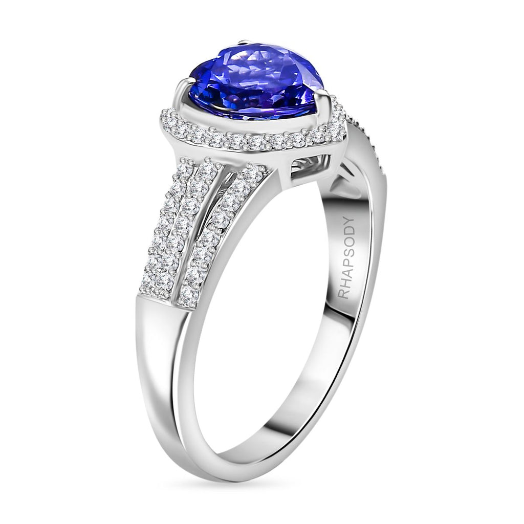 Premium-Duo: RHAPSODY AAAA Tansanit und VS Diamant Schmuckset